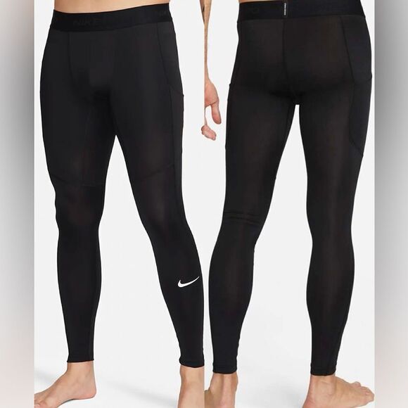 NWT Nike Pro Men’s Compression Pant BLACK - Picture 1 of 3